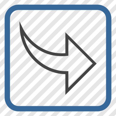 Vektör simgesi bir çerçeve içinde Yinele