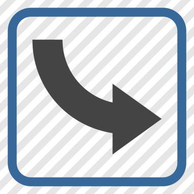 Doğru vektör simgesi bir çerçeve içinde döndürme