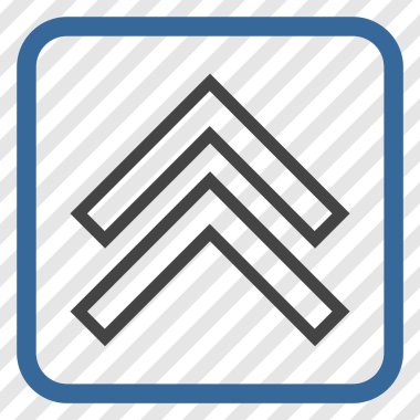 Vektör simgesi bir çerçeve içinde yukarı kayması