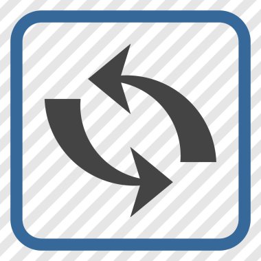 Vektör simgesi bir çerçeve içinde yenileme