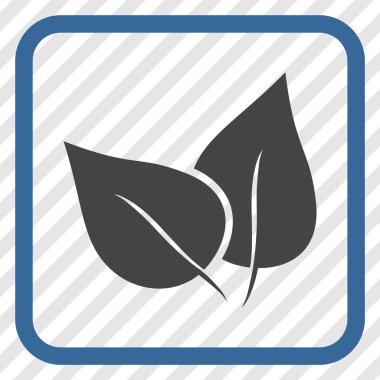 Flora Bitki vektör simgesi bir çerçeve içinde