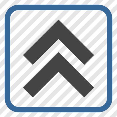 Vektör simgesi bir çerçeve içinde yukarı kayması