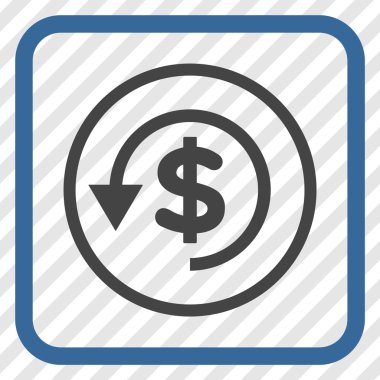 Ters ibraz vektör simgesi bir çerçeve içinde