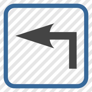 Sol vektör simge bir çerçevede açmak