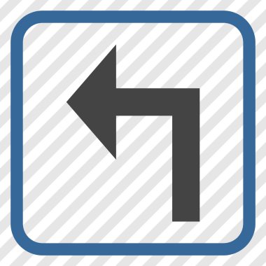 Sol vektör simge bir çerçevede açmak