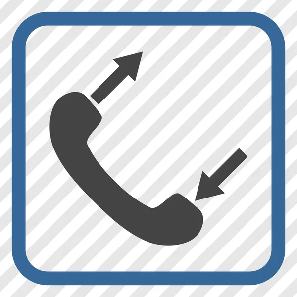 Phone Talking Vector Icon In a Frame — Stock Vector
