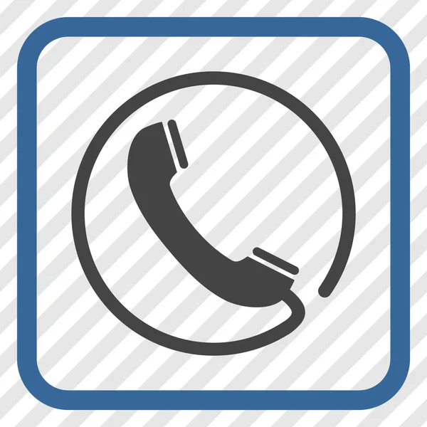 Telefon wektor ikona w ramce — Wektor stockowy