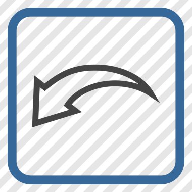 Vektör simgesi bir çerçeve içinde geri al