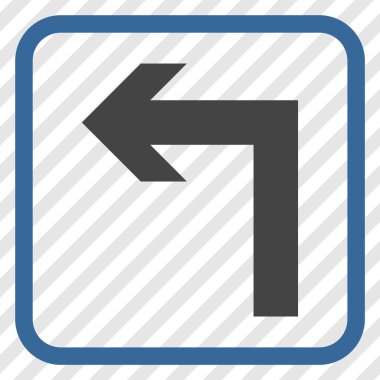 Sol vektör simge bir çerçevede açmak