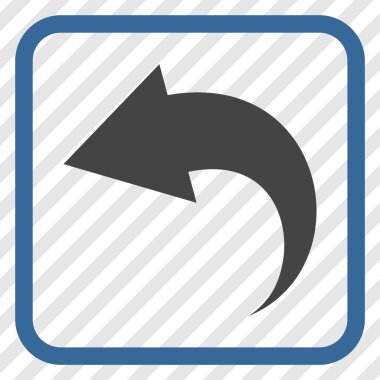 Vektör simgesi bir çerçeve içinde geri al