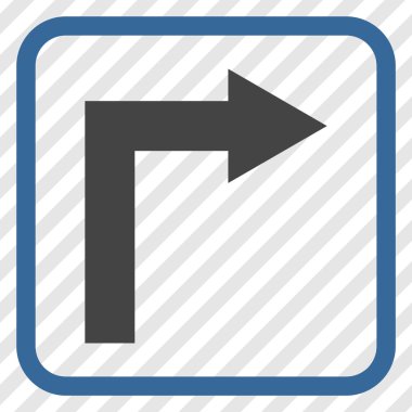 Doğru vektör simge bir çerçevede açmak