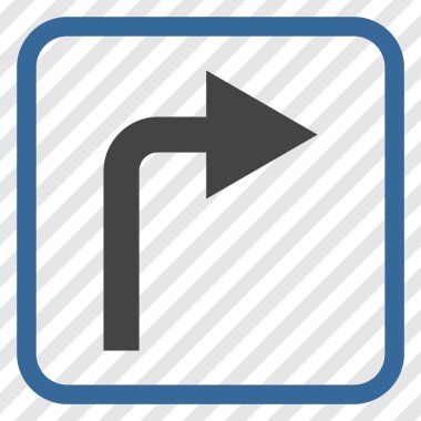 Doğru vektör simge bir çerçevede açmak