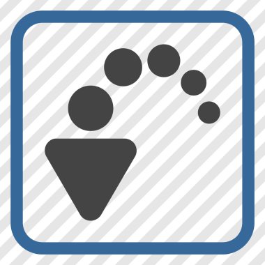 Vektör simgesi bir çerçeve içinde geri al