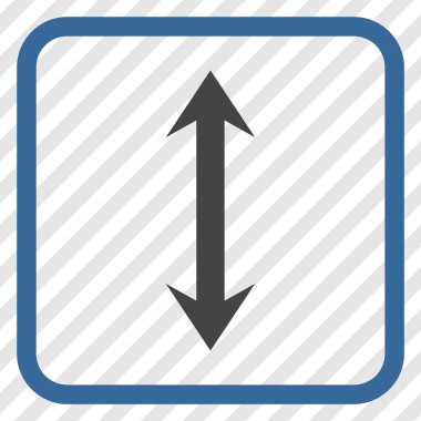 Dikey Çevir vektör simgesi bir çerçeve içinde