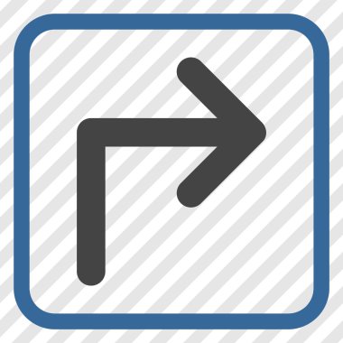 Doğru vektör simge bir çerçevede açmak