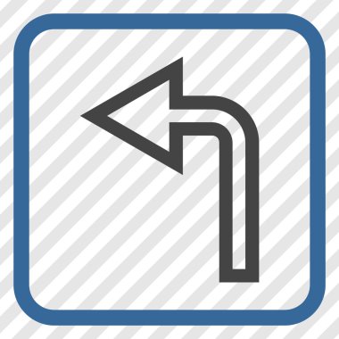 Sol vektör simge bir çerçevede açmak