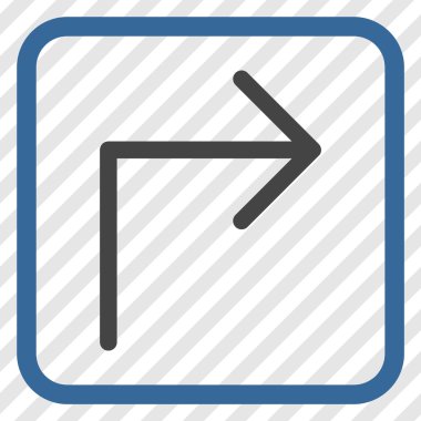 Doğru vektör simge bir çerçevede açmak