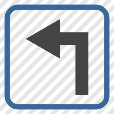 Sol vektör simge bir çerçevede açmak