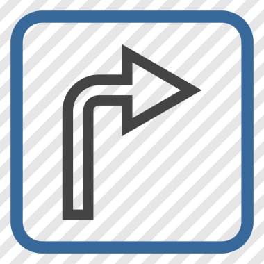 Doğru vektör simge bir çerçevede açmak