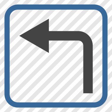 Sol vektör simge bir çerçevede açmak