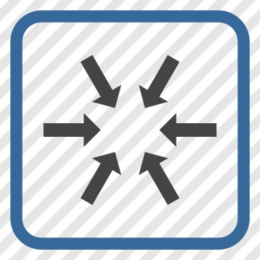 Kompakt oklar bir çerçeve içinde simge vektör