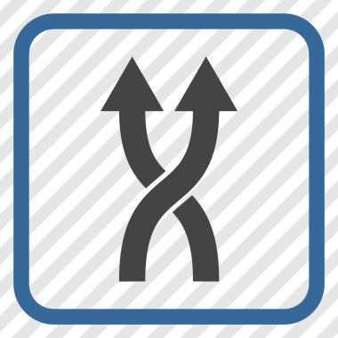 Vektör simge yukarı okları bir çerçevede shuffle