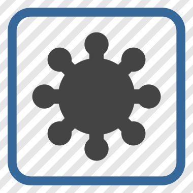 Dişli vektör simgesi bir çerçeve içinde