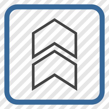 Vektör simgesi bir çerçeve içinde yukarı kayması