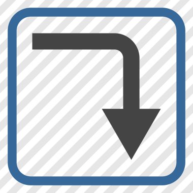 Vektör simgesi bir çerçeve içinde geri çevirmek