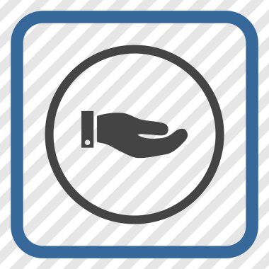 El vektör simgesi bir çerçeve içinde