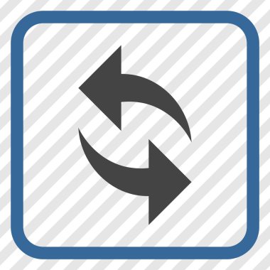 Vektör simgesi bir çerçeve içinde yenileme