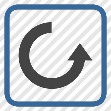 Vektör simgesi bir çerçeve içinde yukarı Döndür