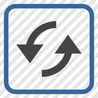 Vektör simgesi bir çerçeve içinde yenileme