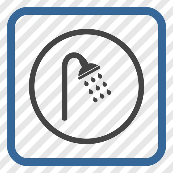 Shower Vector Icon In a Frame — Stock Vector