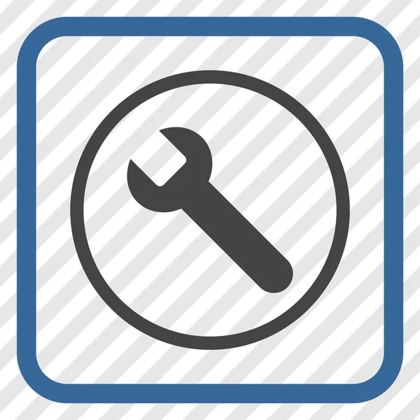 Wrench Vector Icon In a Frame — Stock Vector