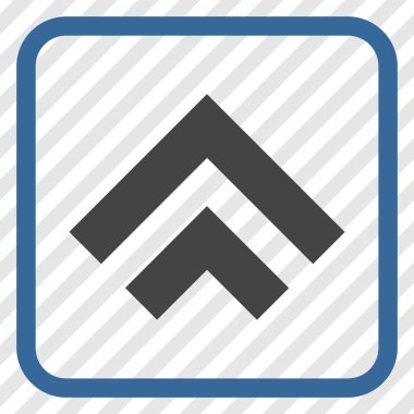 Vektör simgesi bir çerçeve içinde yukarı kayması