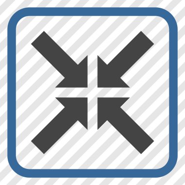 Basınç oklar bir çerçeve içinde simge vektör