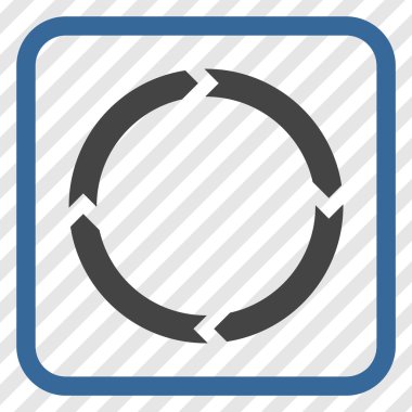 Döndürme vektör simgesi bir çerçeve içinde