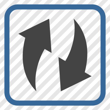 Vektör simgesi bir çerçeve içinde yenileme