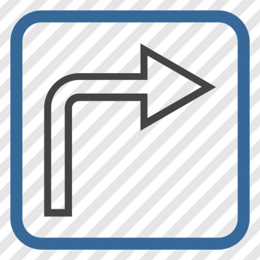 Doğru vektör simge bir çerçevede açmak