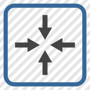 Oklar vektör simgesi bir çerçeve içinde sıkıştırmak