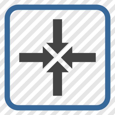 Oklar vektör simgesi bir çerçeve içinde sıkıştırmak