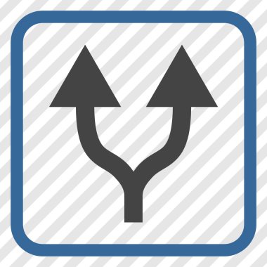 Vektör simgesi bir çerçeve içinde yukarı okları bölme