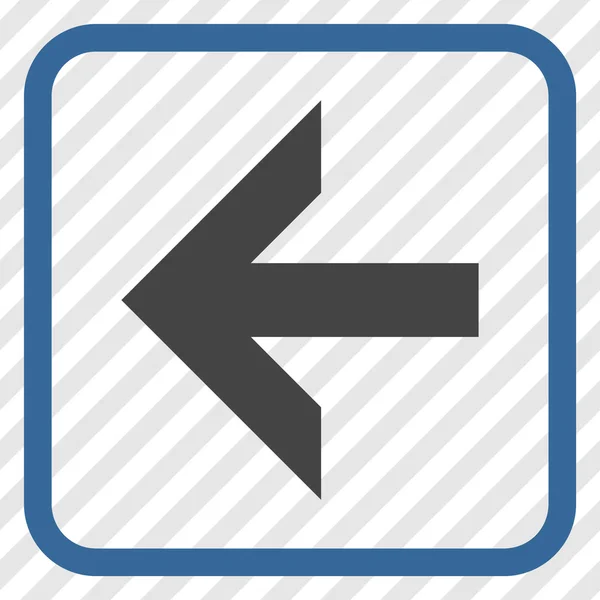 Arrow Left Vector Icon In a Frame — Stock Vector