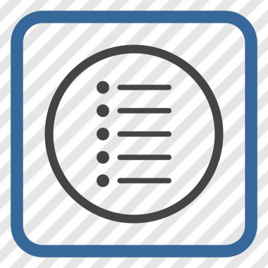 Öğeleri vektör simgesi bir çerçeve içinde