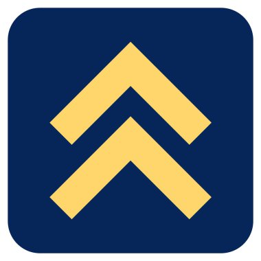 Düz kare vektör simge kayması