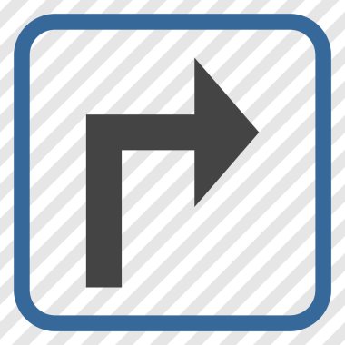 Doğru vektör simge bir çerçevede açmak