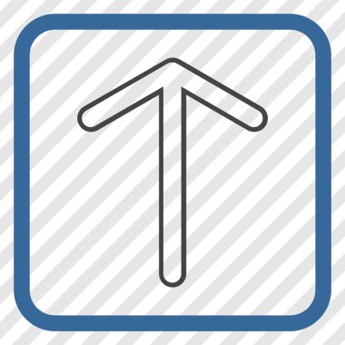 Vektör simgesi bir çerçeve içinde yukarı ok