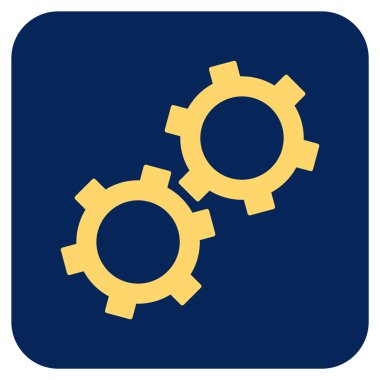 Vites düz kare vektör simgesi