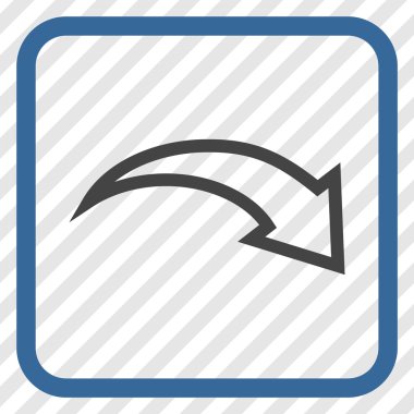 Vektör simgesi bir çerçeve içinde Yinele